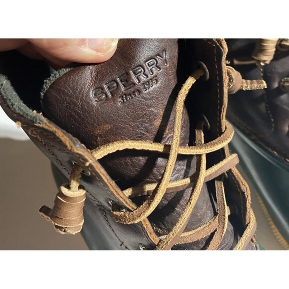 Sperry Brown and Green Ankle Boots - Picture 8 of 10